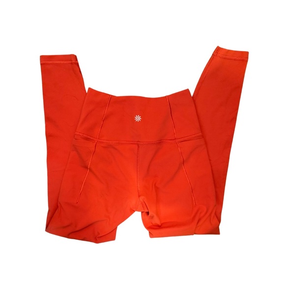 ATHLETA | Vibrant Dark Orange Full-Length Leggings | Size XS | EUC - Picture 1 of 5